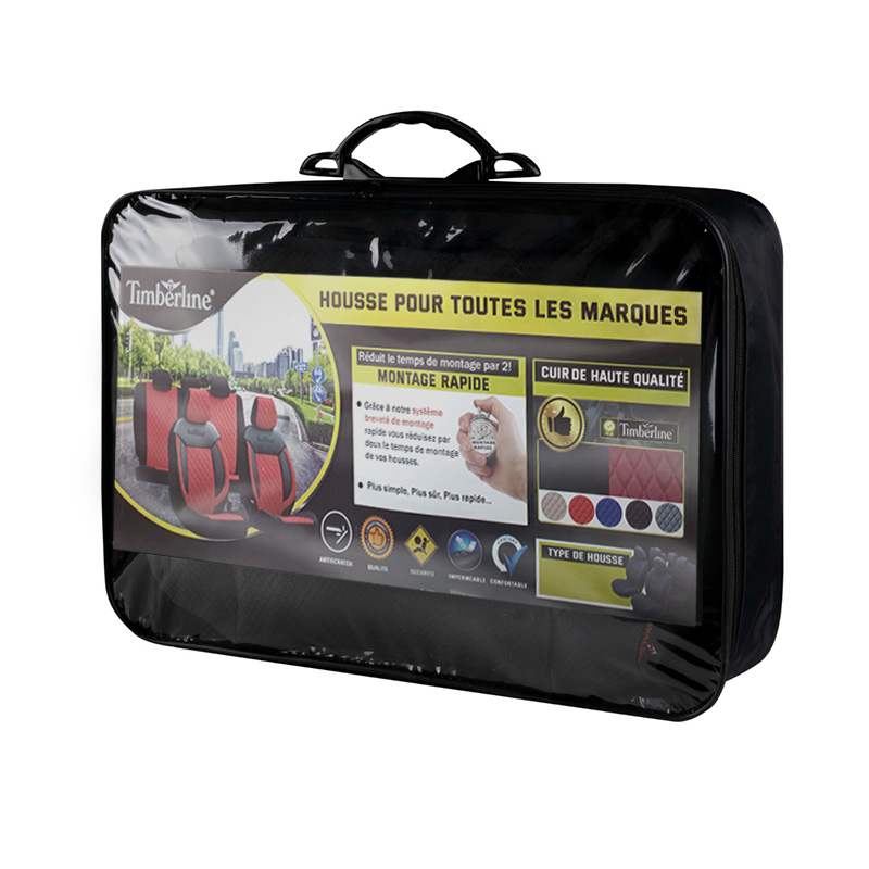 Housses de siège Timberline en Cuir VIP (Rouge)